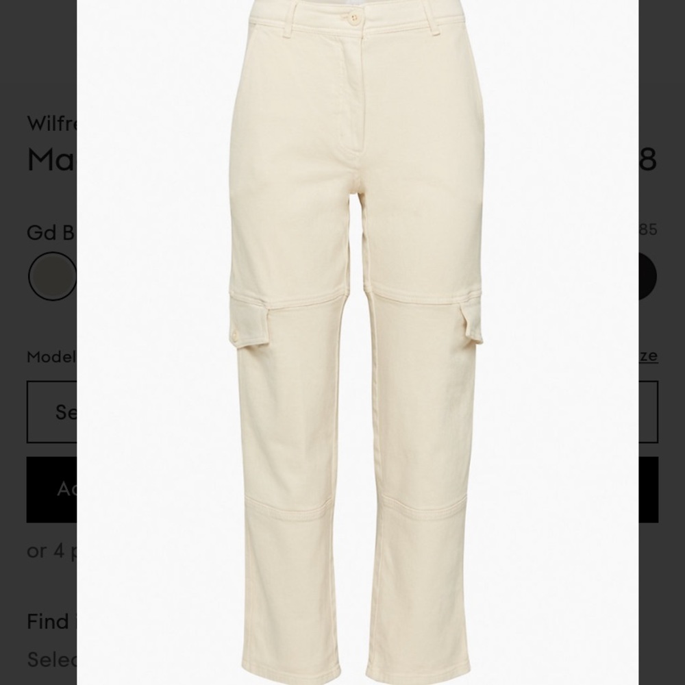 Aritzia Wilfred Free Maeve Pants size 0